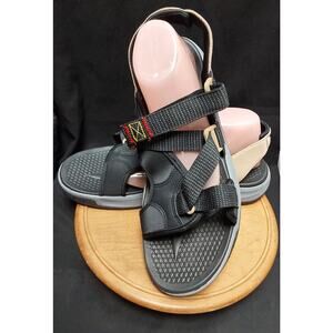 OZARK trail Mens SIZE 13 Outdoor River Sport Terrain Sandals Black/tan New